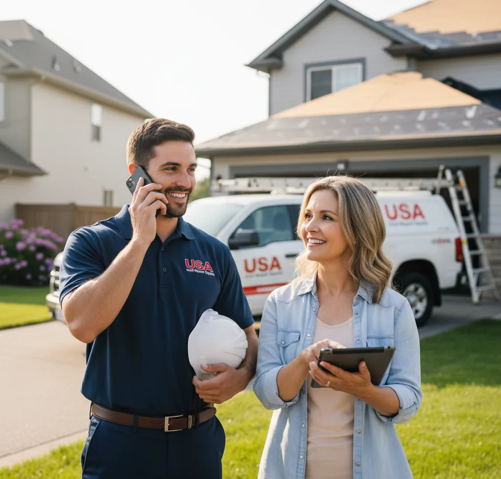 USA Roof Repair Experts customer support in Maplewood
